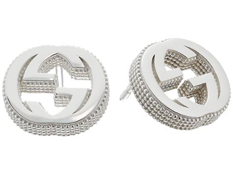 gucci interlocking gg earrings.